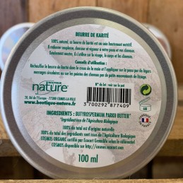 Beurre de karité bio - 100ml, Boutique Nature